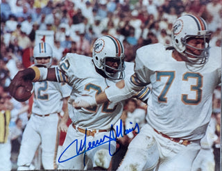 Mercury Morris Autographed Dolphins 8x10 Football Photo