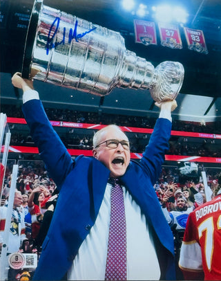 Paul Maurice Autographed Panthers 8x10 Photo (Beckett)