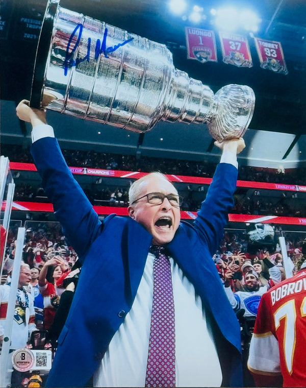 Paul Maurice Autographed Panthers 8x10 Photo (Beckett)