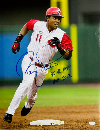 Barry Larkin Autographed Reds 16x20 Baseball Photo (JSA)