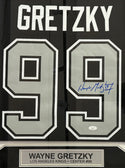 Wayne Gretzky Autographed Kings Mitchell & Ness Hockey Jersey Framed (JSA)