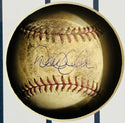 Derek Jeter Autographed Game Used Baseball Shadowbox (Steiner & MLB)