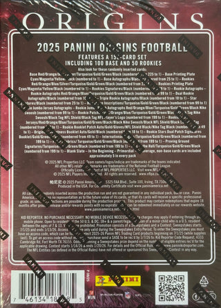 2025 Panini Origins Football Hobby Box