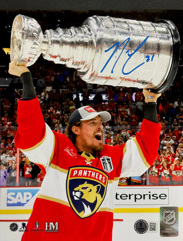 Autographed Florida Panthers 8x10 Bundle (Verhaeghe, Bennett, Reinhart, Cousins)