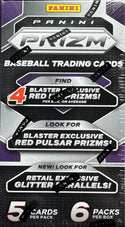 2025 Panini Prizm Baseball 6-Pack Hobby Blaster Box (Blaster Exclusive Red Ice Prizms!)