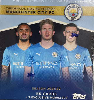 2021-22 Topps Manchester City FC Official Team Trading Cards Box