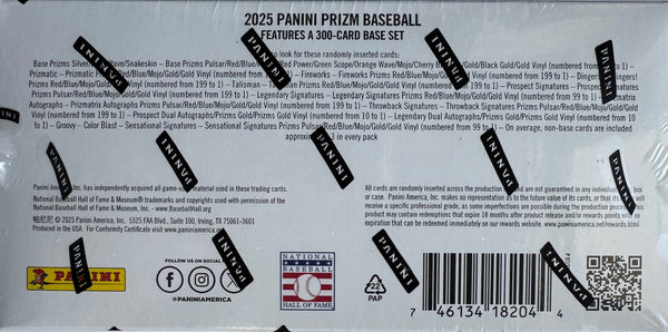 2025 Panini Prizm Baseball Hobby Box