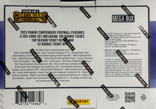 2023 Panini Contenders Football Hobby Mega Box (Orange Parrallels)