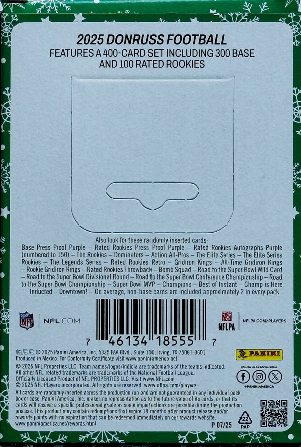2025 Panini Donruss Football Hobby Tin