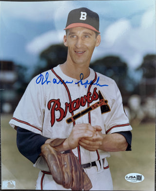 Warren Spahn Autographed 8x10 Baseball Photo (JSA)