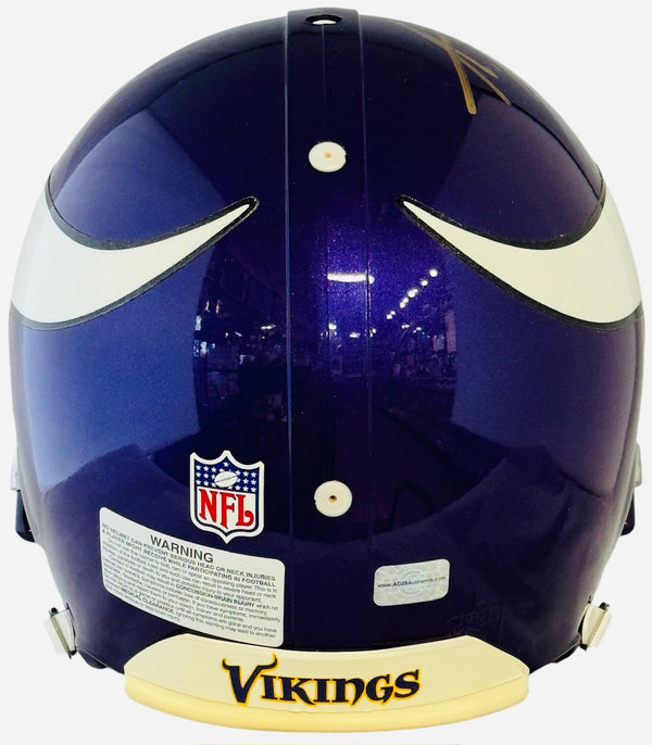 Adrian Peterson Autographed Vikings Authentic Full Size Helmet