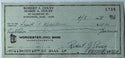 Bob Cousy Autographed Cancelled Check