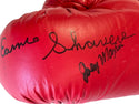 Earnie Shavers Joey Maxim Autographed Red Everlast Right Boxing Glove (JSA)