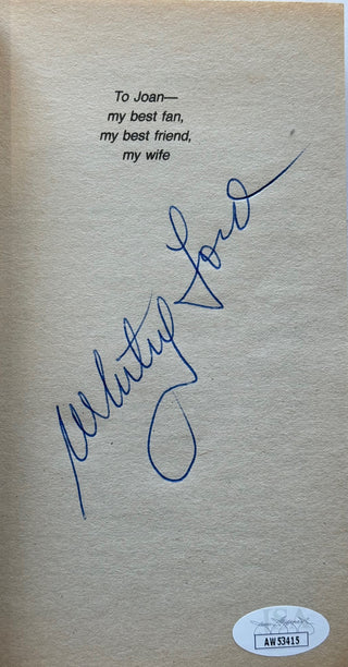 Whitey Ford Autographed Book "Slick" (JSA)