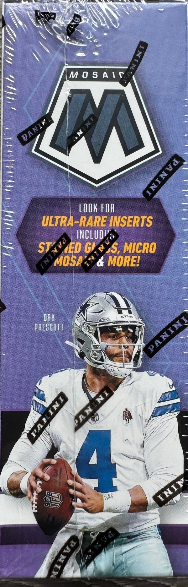 2025 Panini Mosaic Football Hobby Mega Box (Ultra Rare Stained Glass Micro Mosaic)