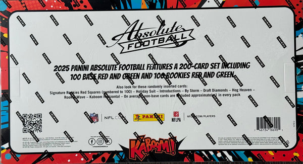 2025 Panini Absolute Football Countdown Calendar Box