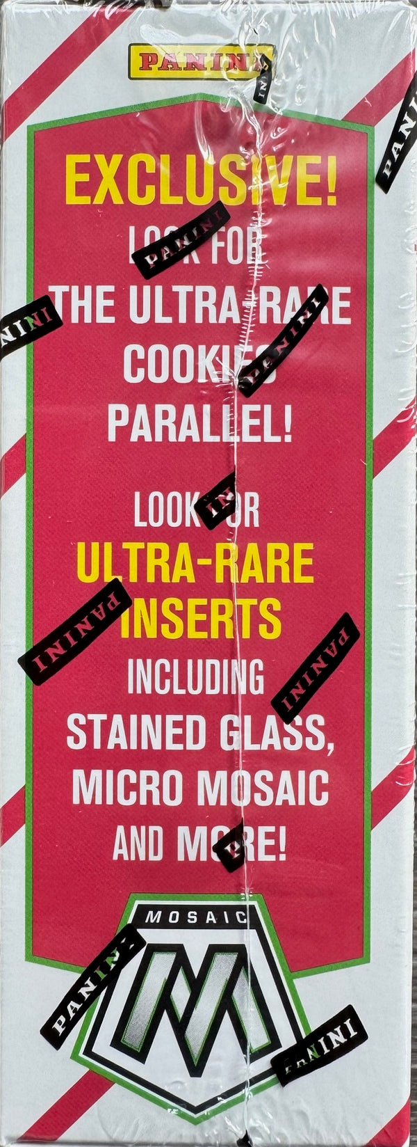 2025 Mosaic FB Ornament Box (1 Exclusive Red & White Stripe Rookie)