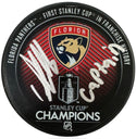 Aleksander Barkov Autographed Panthers Stanley Cup Puck (Beckett Witness)