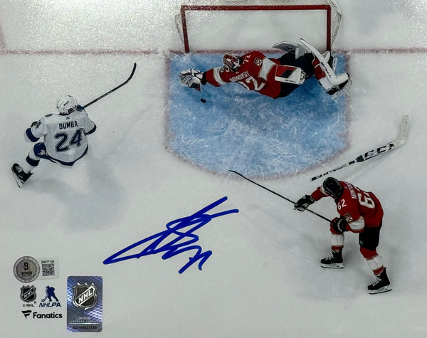 Sergei Bobrovsky Autographed 2024 Save Of The Year 8x10 Photo (Beckett Witness)