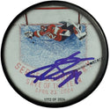 Sergei Bobrovsky Autographed 2024 Save Of The Year Puck (Beckett Witness)