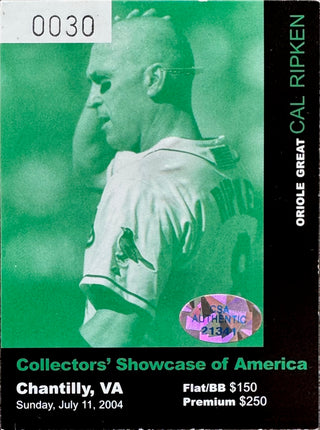 Cal Ripken Jr Autographed Sports illustrated Program September 11 1995 (Ripken Holo)