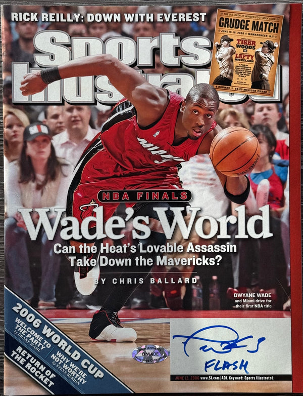 Dwyane Wade Autographed Sports Illustrated Magazine June 12 2006