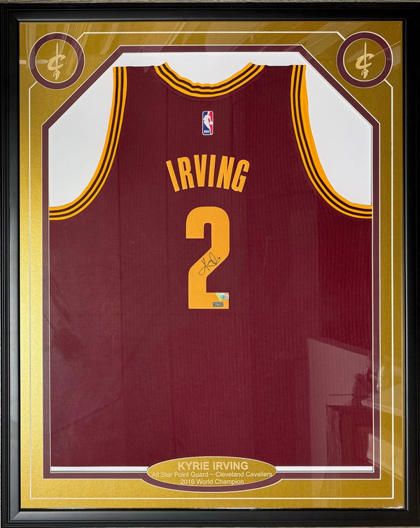 Autographed kyrie irving jersey best sale