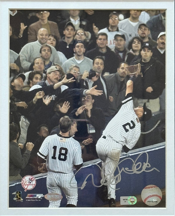 Derek Jeter Autographed 8x10 Framed Baseball Photo (MLB/Steiner)