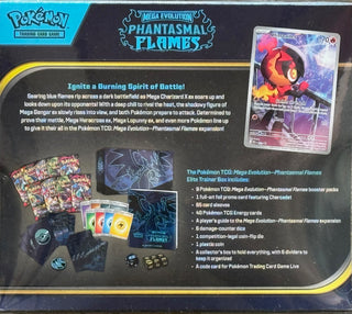Pokemon Mega Evolution: Phantasmal Flames Elite Trainer Box Factory Sealed