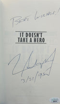 Norman Schwarzkopf It Doesn't Take A Hero Autographed Hardcover Book (JSA)