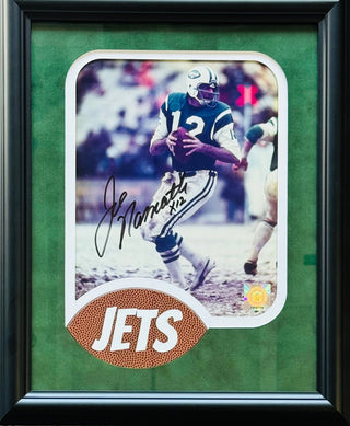 Joe Namath Autographed Framed 8x10 Photo (Online Authentics)