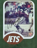 Joe Namath Autographed Framed 8x10 Photo (Online Authentics)