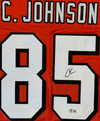 Chad Johnson Autographed Custom Cincinnati Bengals Jersey (Beckett Witness)