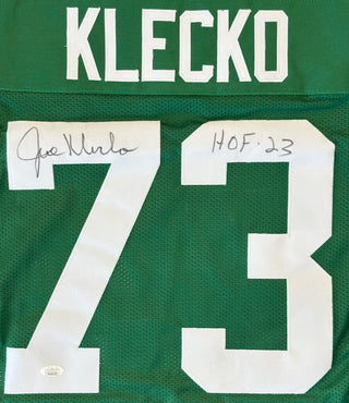 Joe Klecko Autographed Custom New York Jets Jersey (JSA Witness)