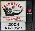 Ray Lewis Autographed Baltimore Ravens Mitchell & Ness Throwback Jersey (Fanatics)