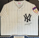 Mickey Mantle "No 7" Signed Mitchell & Ness Cooperstown Yankees Framed Jersey (JSA)