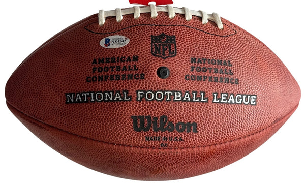 Drew Brees Autographed Authentic 100 NFL Wilson Football (Beckett)