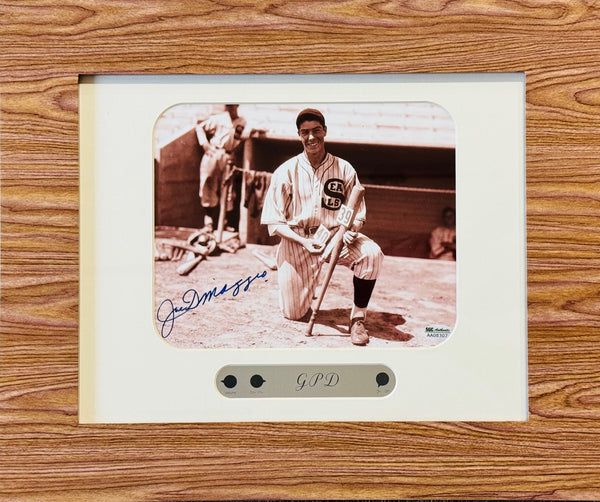 Joe DiMaggio Autographed San Francisco Seals 8x10 Framed Baseball Photo (SGC)