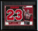 Michael Jordan Unsigned Retired Jersey Number Collection Framed Upper Deck (75/100)
