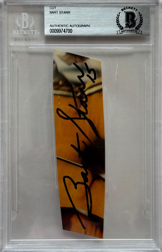 Bart Starr Autographed Cut Signature (Beckett)