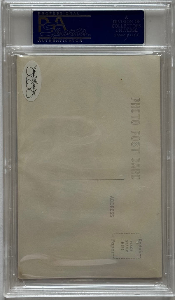 Phil Rizzuto Autographed Vintage Black & White Postcard (PSA)