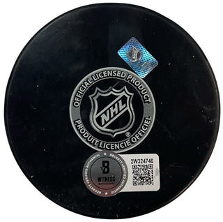 Kyle Okposo Autographed "Captain" Buffalo Sabres Puck (Beckett Witness)