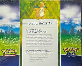 Pokemon GO Premier Deck Holder Box Dragonite VStar Collection Sealed
