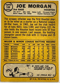 Joe Morgan 1968 Topps Card #144