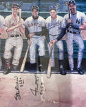 3000 Hit Club signed poster Aaron Musial Mays 24x42