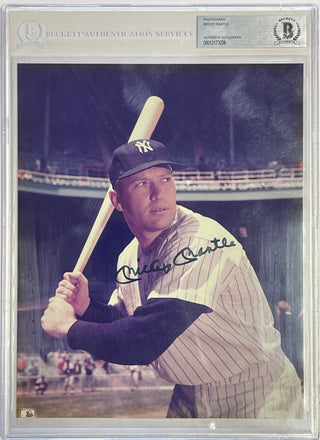 Mickey Mantle Autographed 8x10 Photo (Beckett)