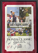 1993 The Honda Classic Autographed Framed Poster Tiger Woods (JSA)
