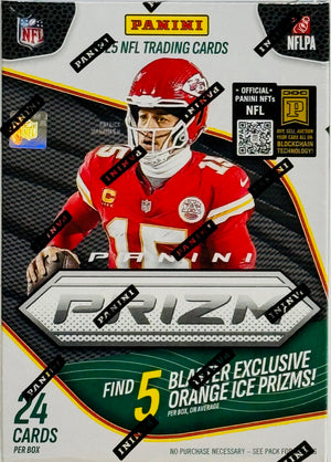 2025 Panini Prizm Football Hobby Blaster Box (Exclusive Orange Ice Prizms)
