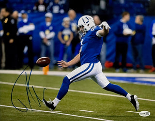 Pat McAfee Autographed Colts 11x14 Football Photo (JSA)