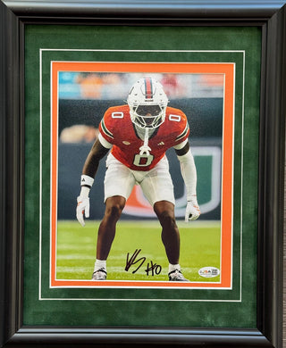 Keionte Scott Autographed Miami Hurricanes 8x10 Framed Photo (JSA)